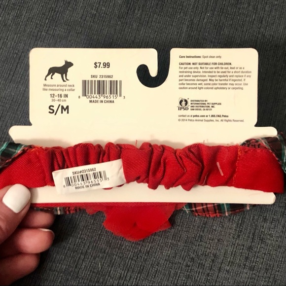 🟣[Petco] NWT Holiday Flower Dog Collar S/M - Picture 2 of 6